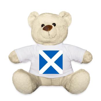 Show off your colors – Scotland - Teddy Bear - golden orange - Front
