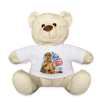 Rerik Ostsee Herzblut Strandmotiv - Teddy - Goldorange - Vorne