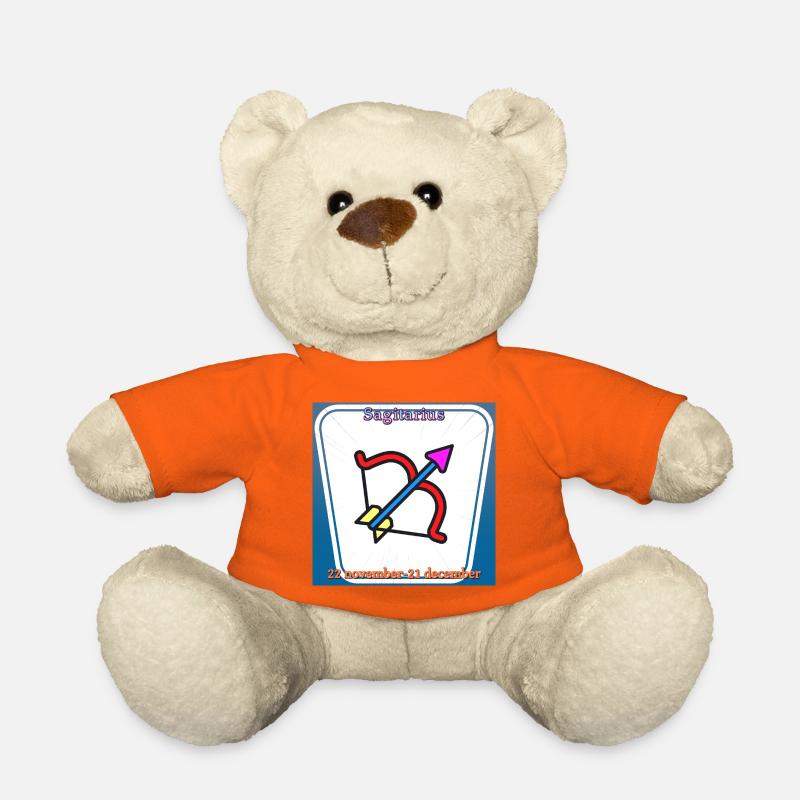 Sagittarius - Teddy Bear - golden orange