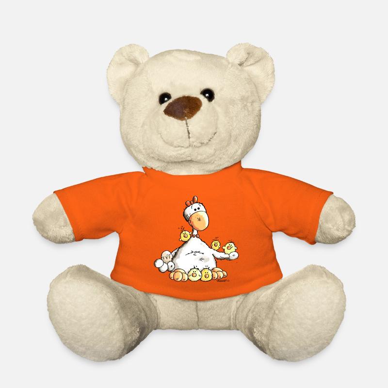 Glückliches Huhn - Teddy - Goldorange