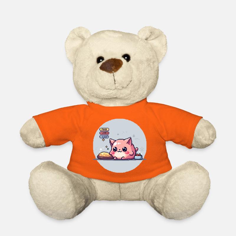 Pixel Pet - Retro Gaming - Teddy - Goldorange