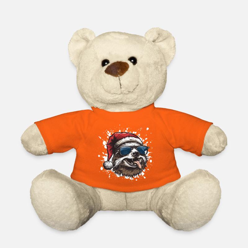 Faultier Weihnachten Lustig - Teddy - Goldorange