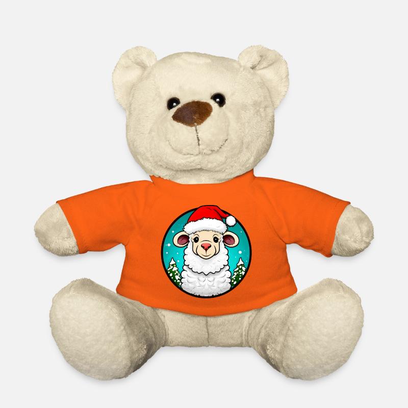 Sheep Christmas - Teddy Bear - golden orange