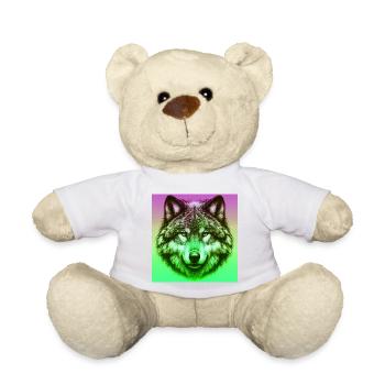Wolf - Teddy Bear - golden orange - Front