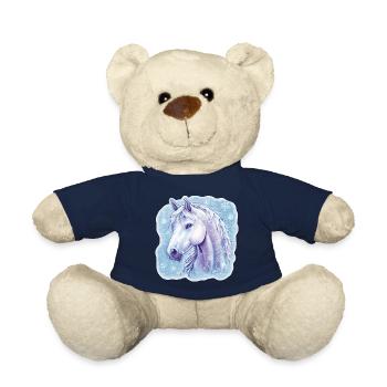 Flocons de neige de cheval - Nounours - bleu marine - Devant