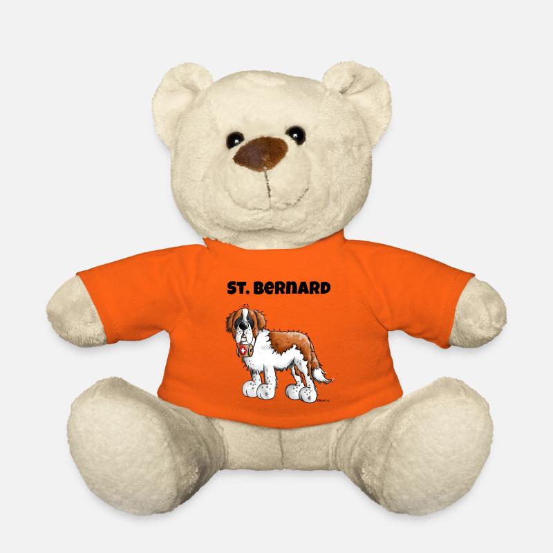 Der Bernhardiner ist da - Teddy - Goldorange