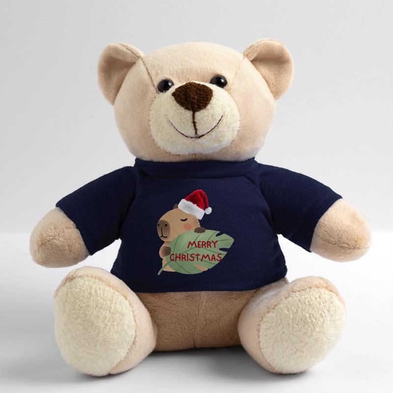Ours de Noël avec salutation de feuille Nounours