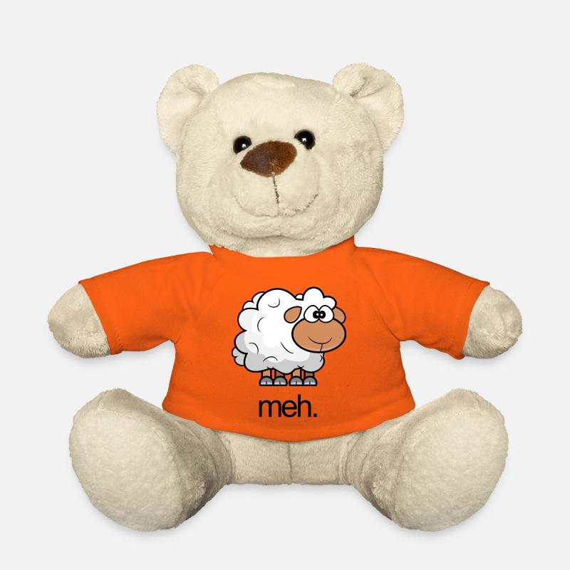 Illustration de moutons avec citation - Nounours - orange doré