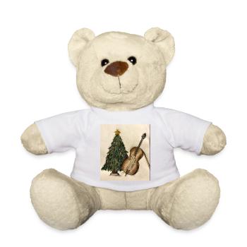 Christmas music on the tree - Teddy Bear - golden orange - Front