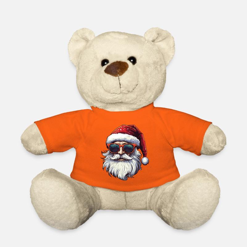 Cool Santa Weihnachtsmann mit Sonnenbrille - Teddy - Goldorange