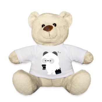 Panda Coffee Break - Teddy Bear - golden orange - Front