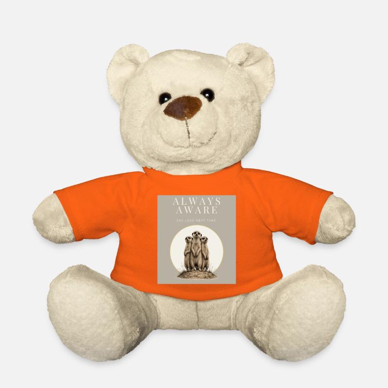 Always Aware Funny Meerkat - Teddy - Goldorange