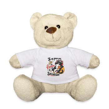 Chat pizza et flemme sociale - Nounours -  - Devant