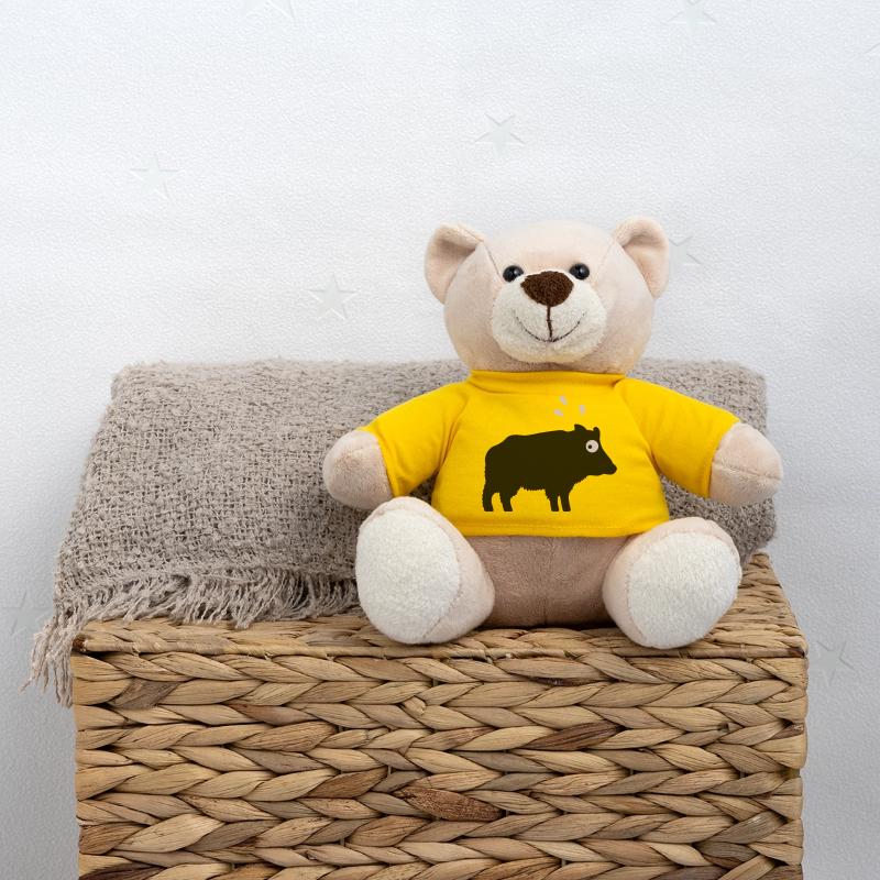 Angstschwitzendes Wildschwein Teddy