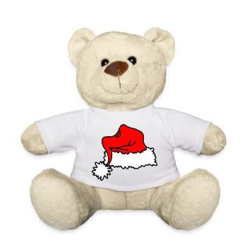 Rote Weihnachtsmütze - Teddy - Sonnengelb - Vorne