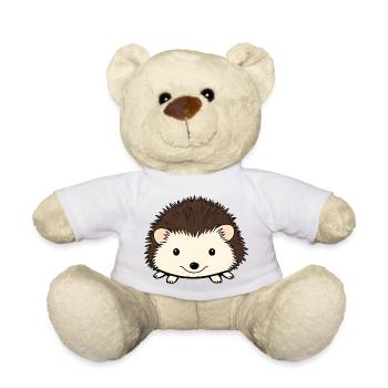 Niedlicher Igel mit freundlichem Gesicht - Teddy - Sonnengelb - Vorne