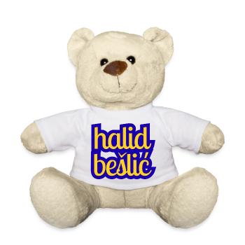 Halid Bešlić - Design in blue yellow - Teddy Bear - sun yellow - Front