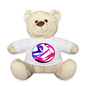 Neon Swirl Abstrakt - Teddy - Sonnengelb - Vorne