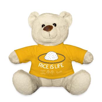 Rice Is Life Funny Food Lover Graphic Tee - Teddy - Sonnengelb - Vorne