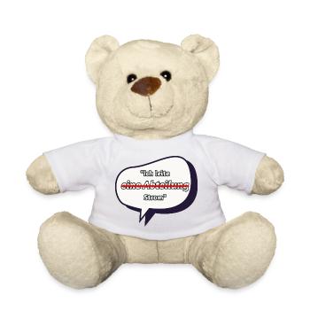 Ich leite Strom Spruch - Teddy - Sonnengelb - Vorne