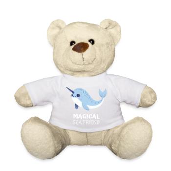 Narwal, der magische Freund des Meeres - Teddy - Sonnengelb - Vorne