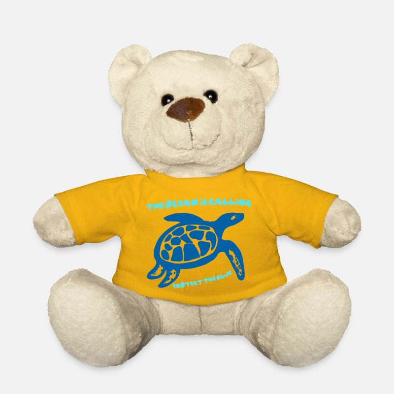 Meeresruf Schildkröten-Design - Teddy - Sonnengelb