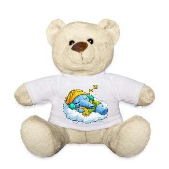 Leo Langnase schlafend - Teddy - Sonnengelb - Vorne