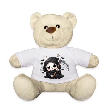 Kuscheliger Grim Reaper mit Sense - Teddy - Sonnengelb - Vorne