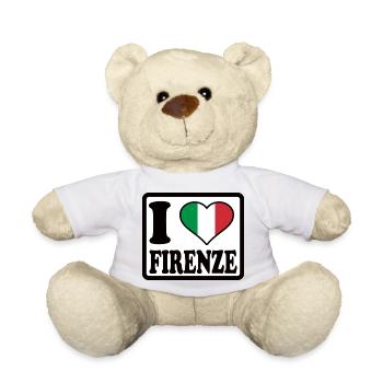 Ich liebe Florenz, Firenze - Teddy - Sonnengelb - Vorne