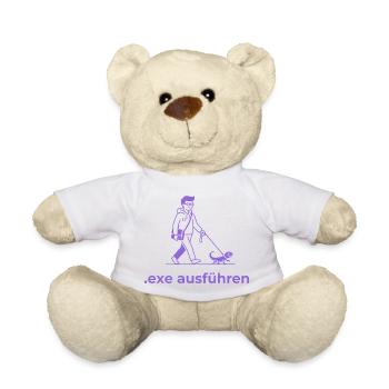Exe Echse ausfuehren Admin Sysadmin Geschenk - Teddy - Sonnengelb - Vorne