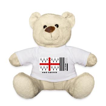 Brittany - Coat of arms Pays de Vannes - Teddy Bear - sun yellow - Front