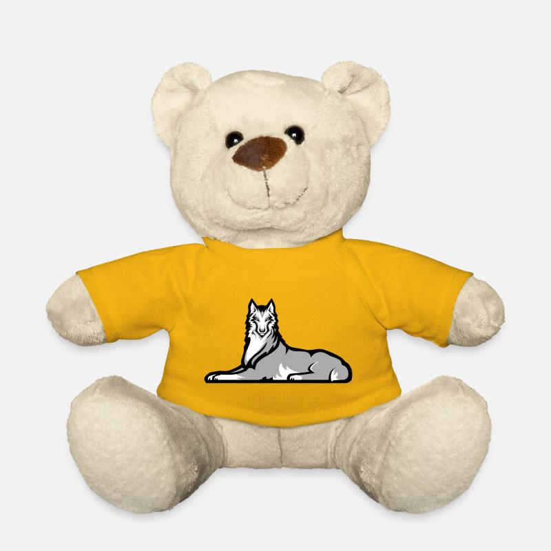 Loup solitaire tchétchène - Nounours - jaune soleil