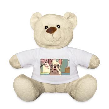 Cute Bulldog in Animated Style - Teddy Bear - sun yellow - Front