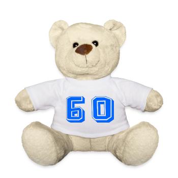 60. 60 JAHRE. 60-JÄHRIGES JUBILÄUM. 60. GEBURTSTAG. - Teddy - Sonnengelb - Vorne