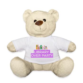 Bibliothek und Bücher sind besser als Party  - Teddy - Sonnengelb - Vorne