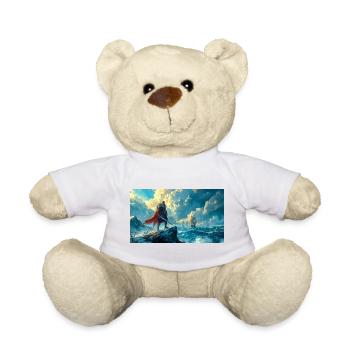 Beowulf Faces the Destiny Awaiting Him nordic saga - Teddy Bear - sun yellow - Front