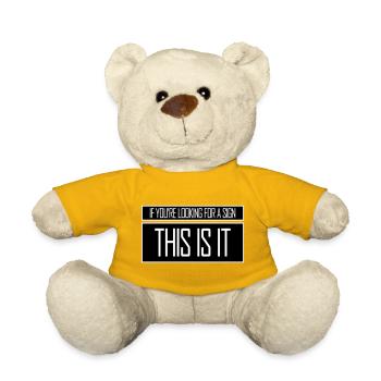 If You're Looking For A Sign This Is It Lustig - Teddy Bear - sun yellow - Front