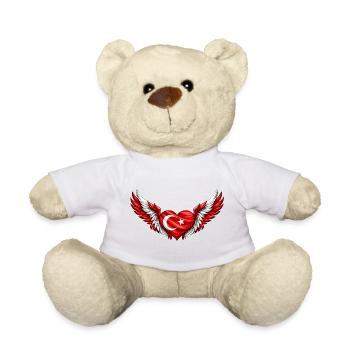 Turkish Winged Heart - Teddy Bear - sun yellow - Front