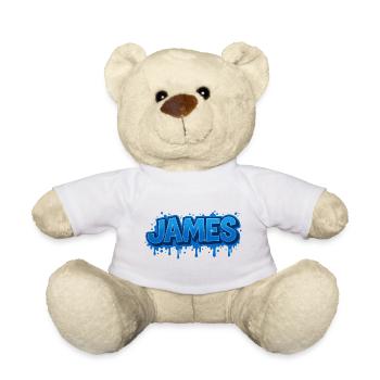 Graffiti JOHN Name Geschenk Ideal druckbar auf - Teddy - Sonnengelb - Vorne