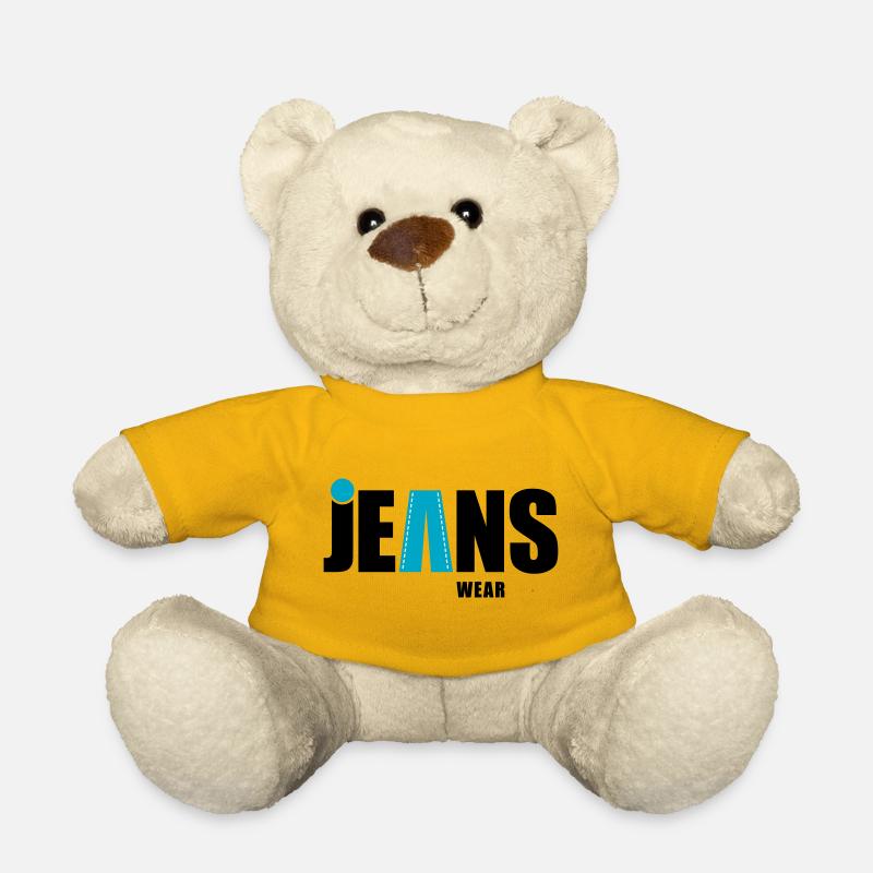 Jeans Wear with a dot - Teddy Bear - sun yellow