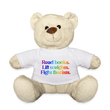 Read books. Lift weights. Fight fascists. - Teddy - Sonnengelb - Vorne