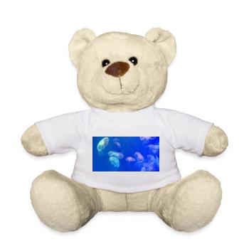 Blaues Quallenmuster - Teddy - Sonnengelb - Vorne