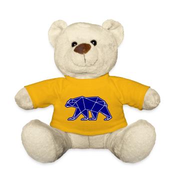 Eisbär Polar Bär Polygon Symbol - Teddy - Sonnengelb - Vorne