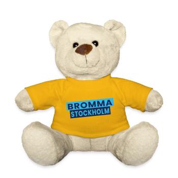 Marque de mots Bromma Stockholm - Nounours - jaune soleil - Devant