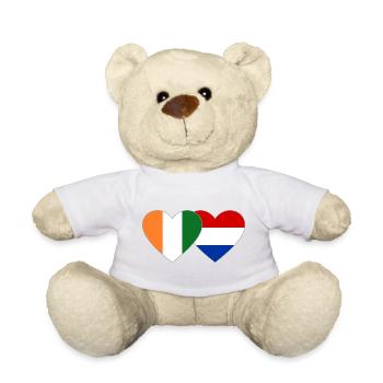 Drapeau de la Côte d’Ivoire des Pays-Bas - Nounours - jaune soleil - Devant