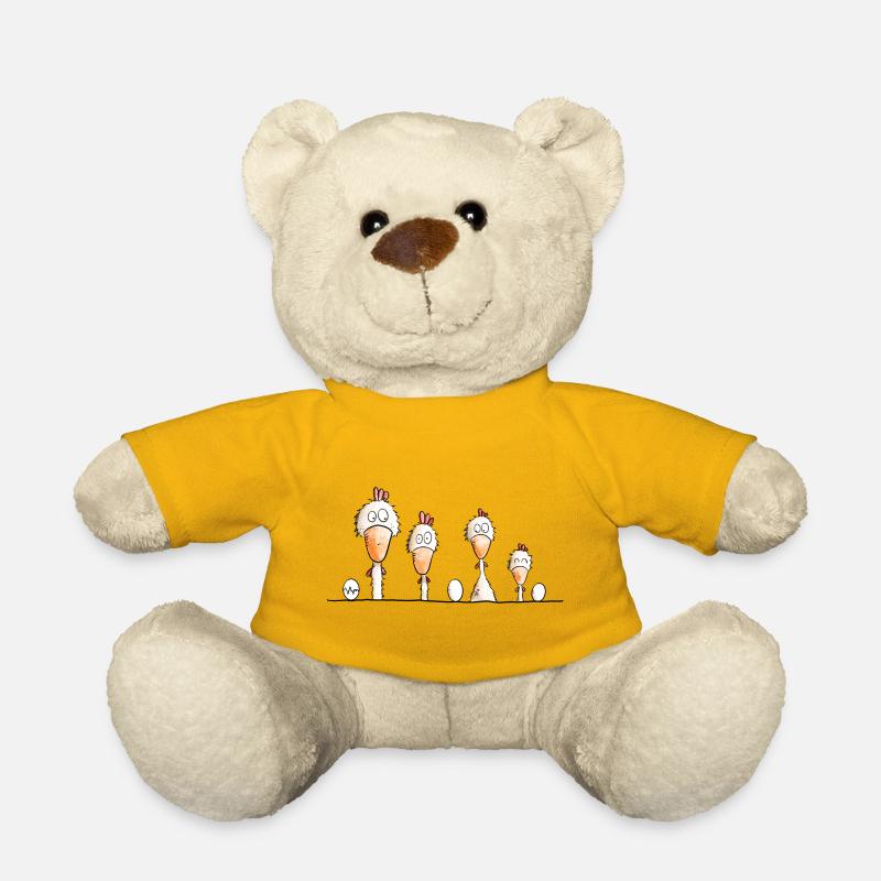 Happy Chickens - Teddy Bear - sun yellow
