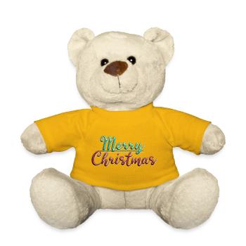 Merry Christmas - Nounours - jaune soleil - Devant