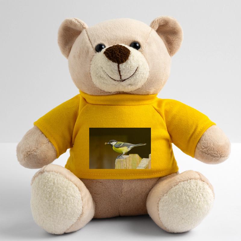 Great Tit with Spider Teddy Bear