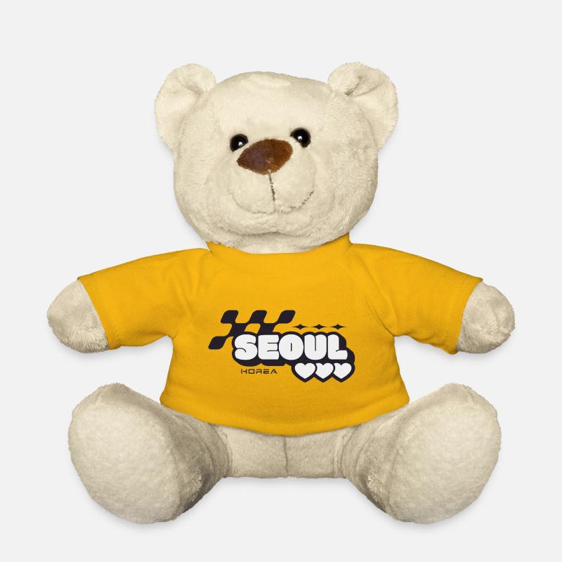Seoul Retro Herzen - Teddy - Sonnengelb