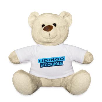 Lidingö Stockholm Diagonal Logo - Teddy Bear - sun yellow - Front